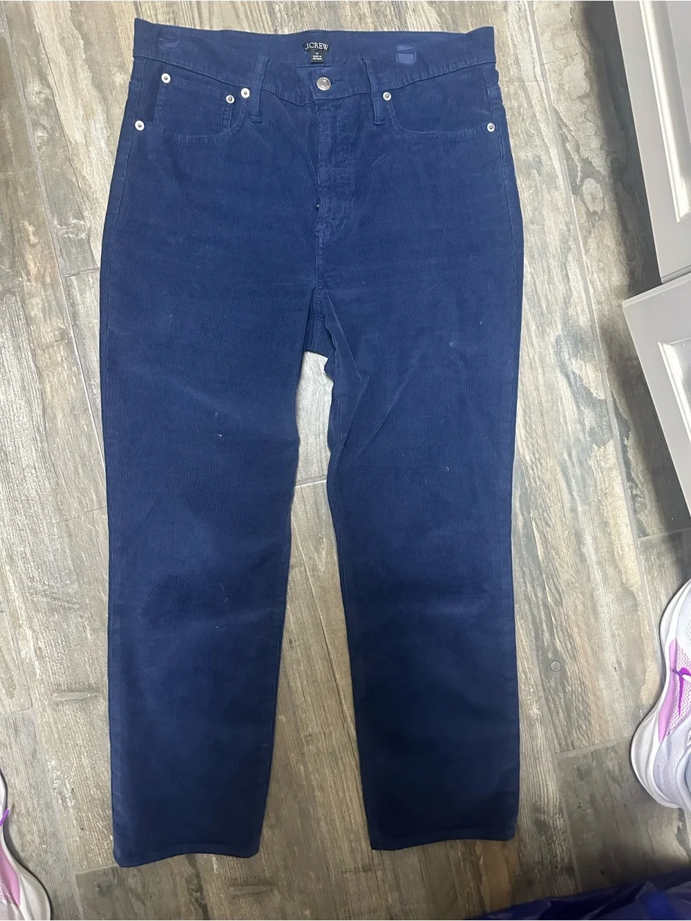 J. Crew women’s vintage slim straight  Corduroy Pants in Navy Blue
